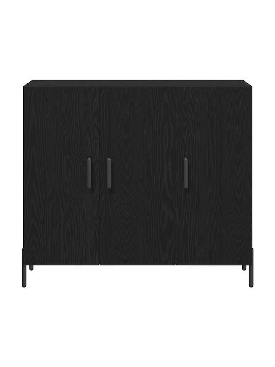 Μπουφές Ξύλινος Μαύρης Δρυς 90x34x80cm