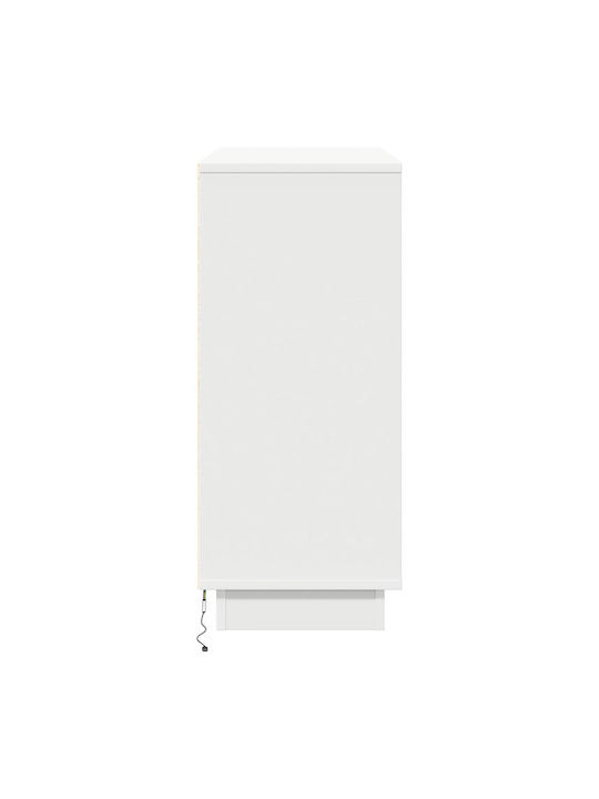 Bufet cu Sertare Alb 90x32x75cm