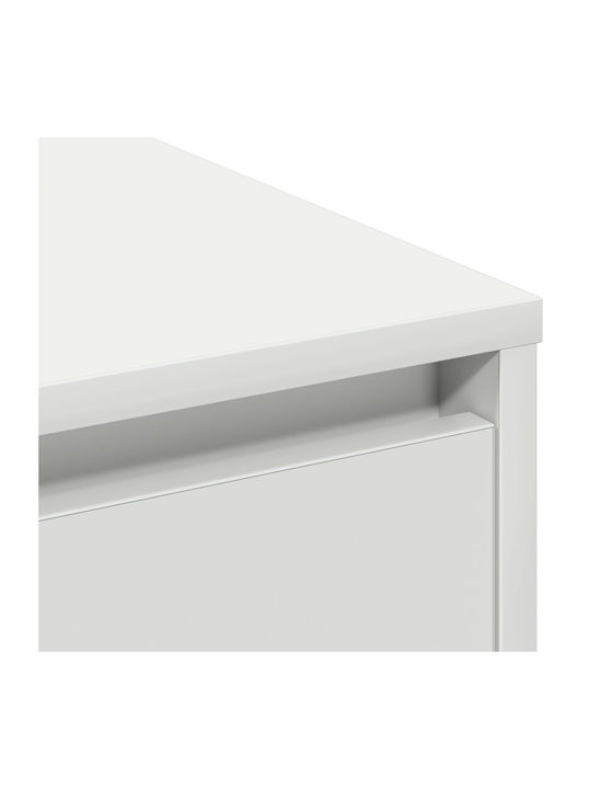 Bufet cu Sertare Alb 90x32x75cm