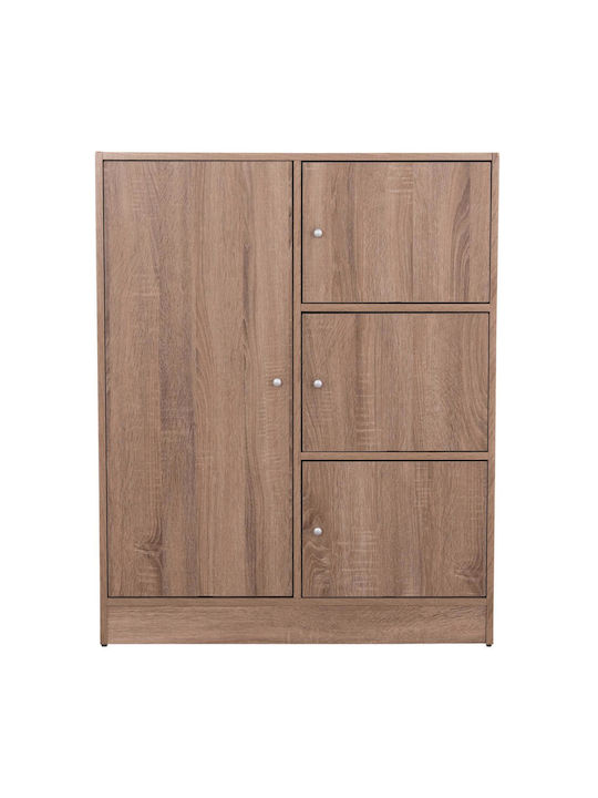 Sideboard Matin Wooden Sonama Oak 80x39.5x99.5cm