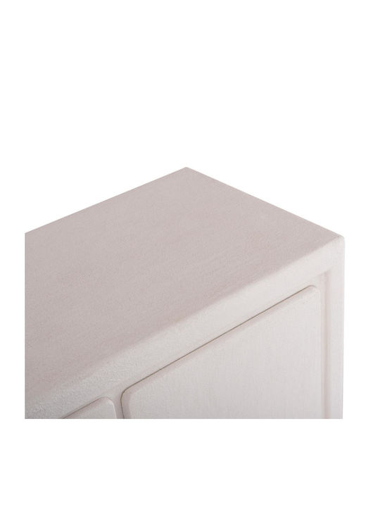 Sideboard Wooden with Drawers Off-white 120x38x80cm