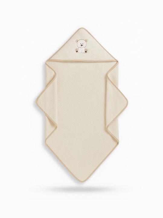 Beboulino Baby Bathrobe Hooded 90x90cm