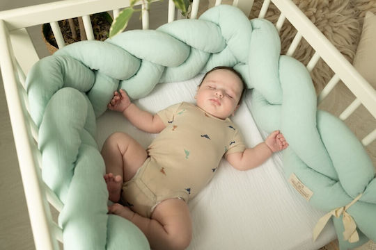 Matex Crib Bumpers Braided Inside Blue 30x200cm