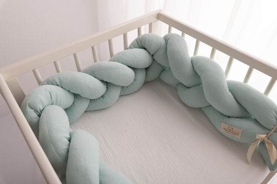Matex Crib Bumpers Braided Inside Blue 30x200cm