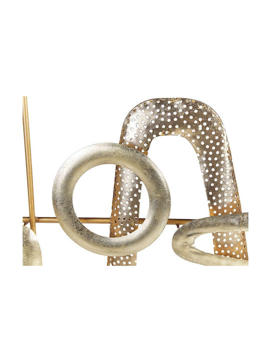 Beliani 3D Wall Decor Gold 50cm