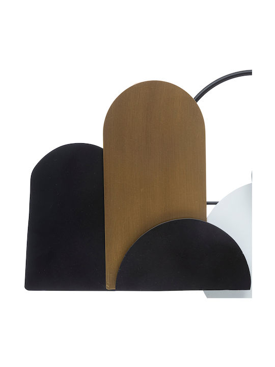 Atmosphera 3D Wall Decor Geometric Element Juliette Black Made of Metal 70x36cm