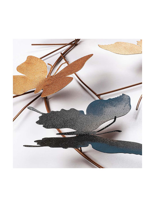 Wallity Multicolour Wall Decor Made of Metal 80x4x80cm
