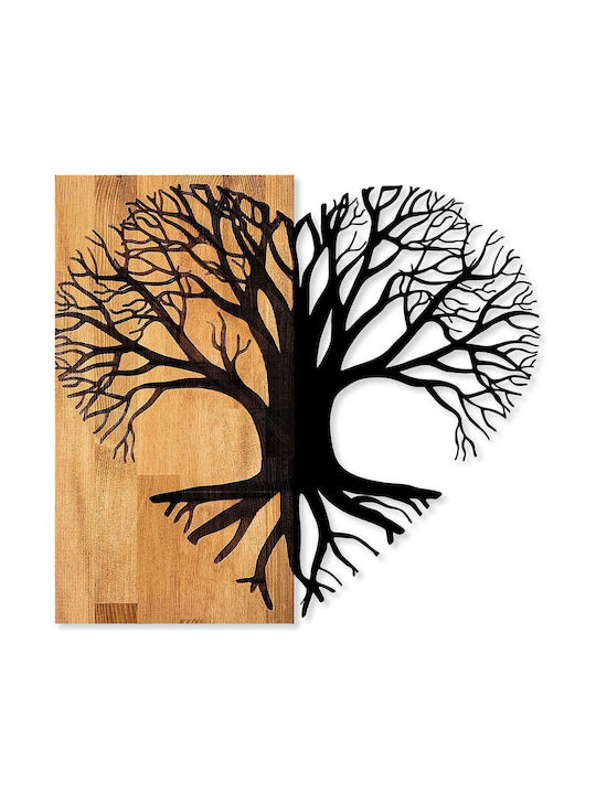 Asir Group 3D Mixed Art Love Μαύρο από Ξύλο 60x58cm
