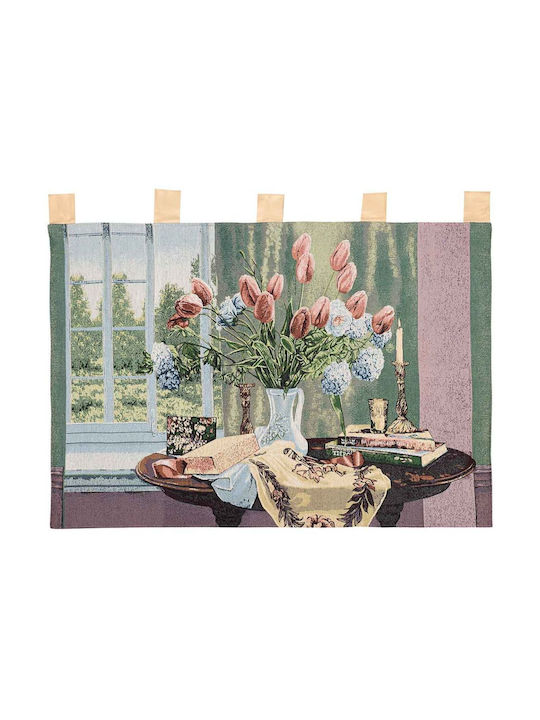 Silk Fashion Decorative Tapestry ng007 Handmade Multicolour Fabric 130x90cm