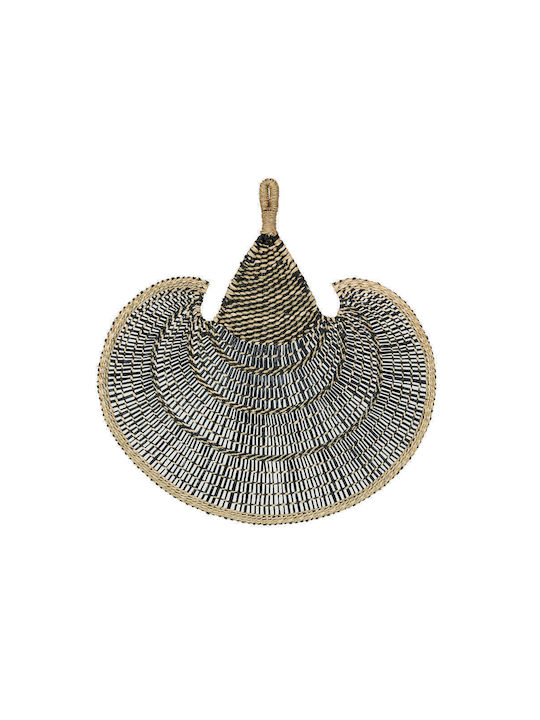 InTheBox Decorative Fan Jabbar Handmade Blue Wicker Material 85x85cm