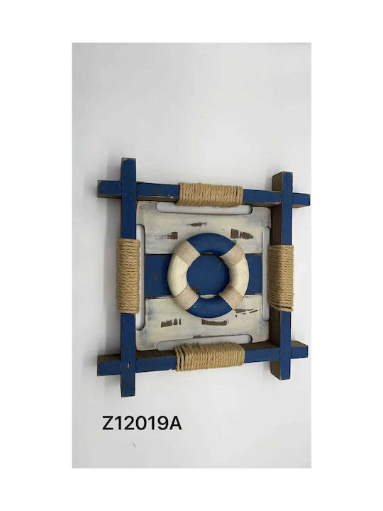 3D Wall Decor Handmade Navy Blue Made of Plastic 2 Pieces
