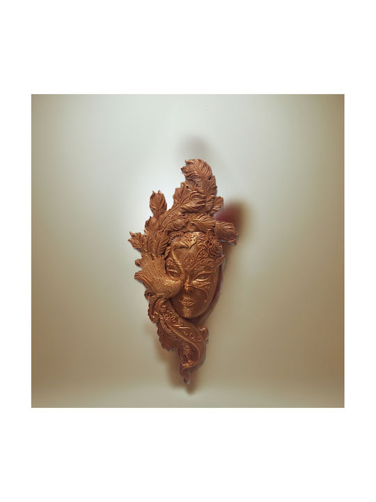 Carnival Woman & Mask Copper