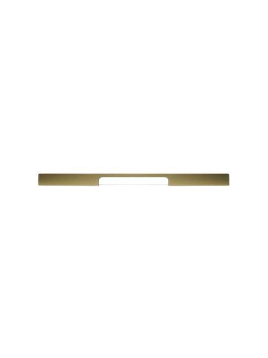 Sc Herrajes Furniture Handle from Metallic Gold Matte with Hole Centers 224mm