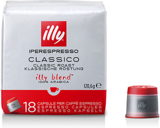 Illy Capsules Espresso Classico (Normale) Compatible with Machine Iperespresso 18caps,tobolek