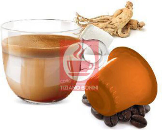 Tiziano Bonini Capsules Ginseng Compatible with Machine Nespresso 10caps,tobolek