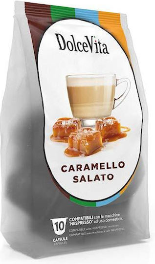 Κάψουλες Nespresso Συμβατές Dolce Vita Αλμυρή Καραμέλα 10 Τεμάχια