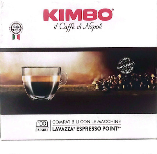 Kimbo Kapseln Espresso Kompatibel mit Maschine LavAzza Punkt 100Mützen