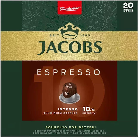Jacobs Intenso 20x Nespresso Συμβατές Κάψουλες