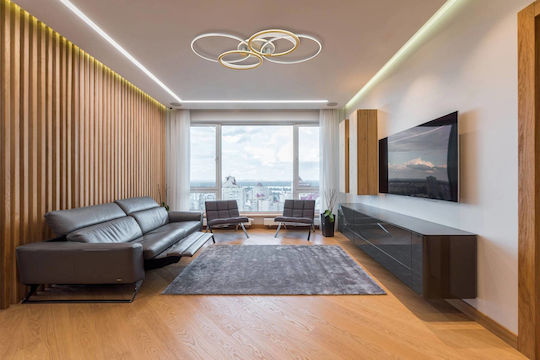Globo Lighting Πλαφονιέρα Οροφής Ασημί