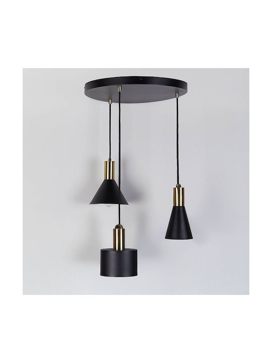 Butlers Κρεμαστό Φωτιστικό Μαύρο 40x40εκ.