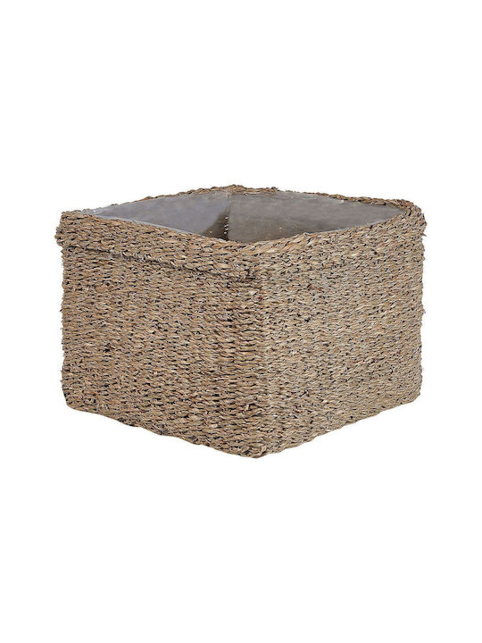 Beliani Set of Decorative Baskets Straw Beige 3pcs