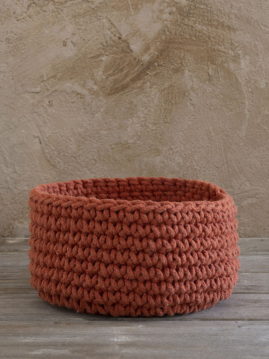 Nima Panier Coș decorativ Tesatura Portocaliu 28x28x15buc