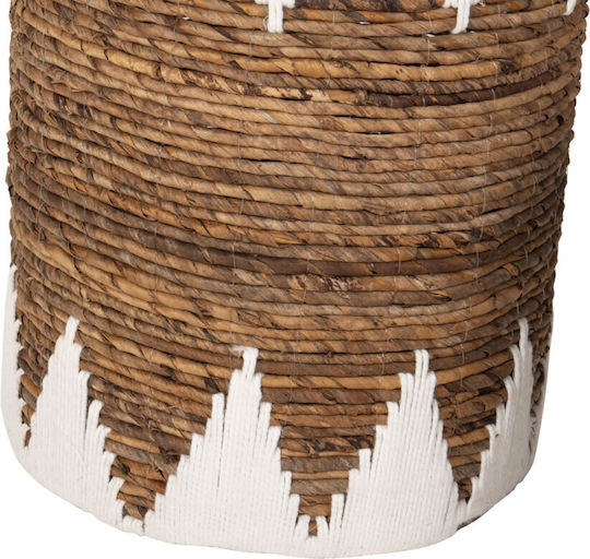 HomeMarkt Комплект Декоративни Кошници От Слама с Дръжки Кафяви 33x33x45см 3 Бройки