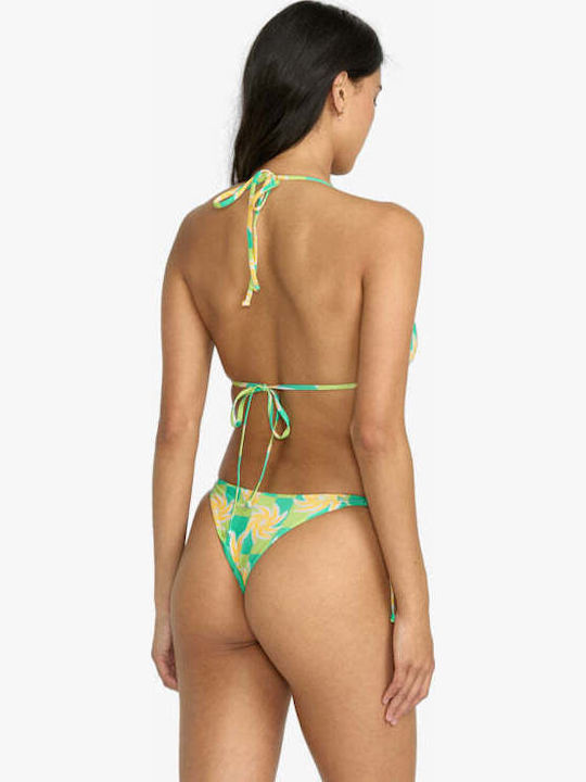 Trippin Bikini Slip Talie Înaltă Multicolor