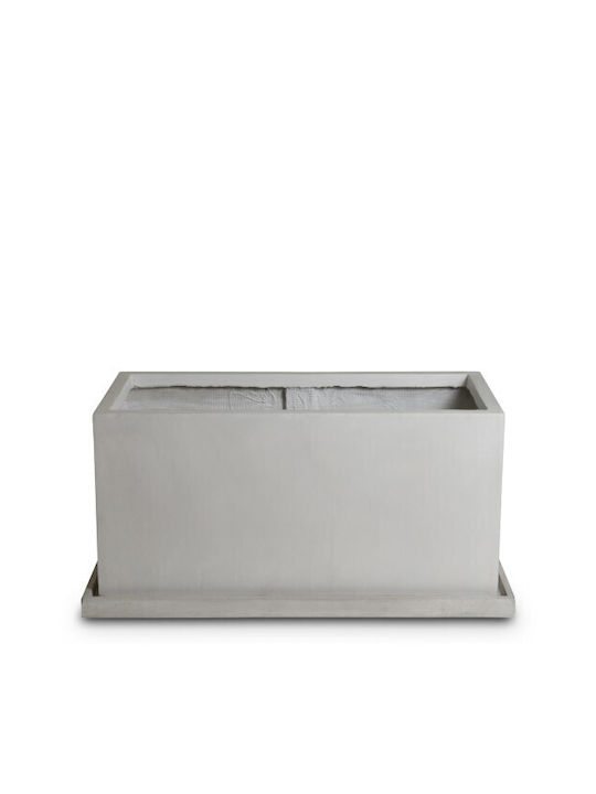 Gardin Кутия за саксии Керамика Grey Light 79x37.5x37.5см.
