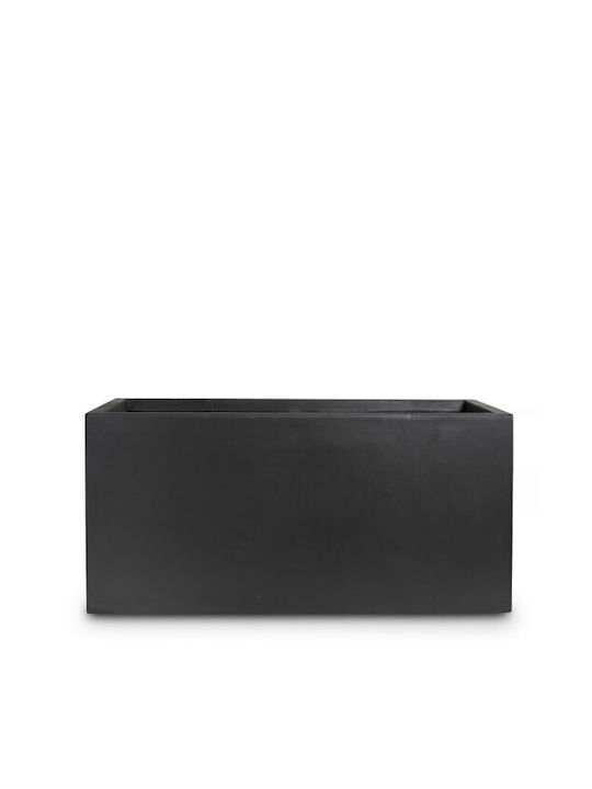 Gardin Planter Box Ceramică Negru 79x37.5x37.5cm.