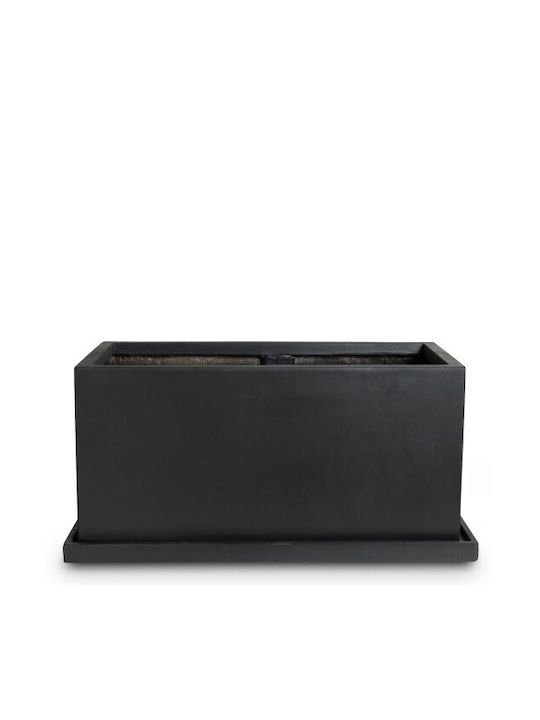 Gardin Planter Box Ceramică Negru 79x37.5x37.5cm.