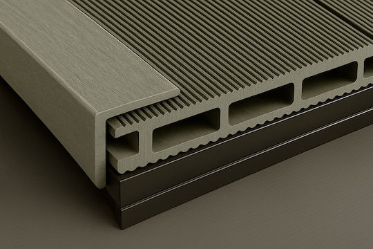 Newplan Γωνία Deck για Δάπεδο Κήπου από WPC 360x4.5εκ.
