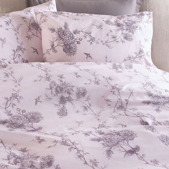 Rythmos Duvet Cover Set Single with Pillowcase 160x250 Aurora Purple