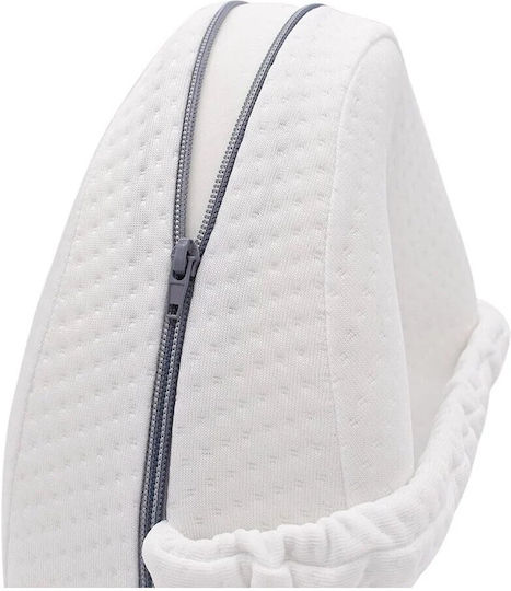Μαξιλάρι με Memory Foam 25x23x13cm σε Λευκό χρώμα