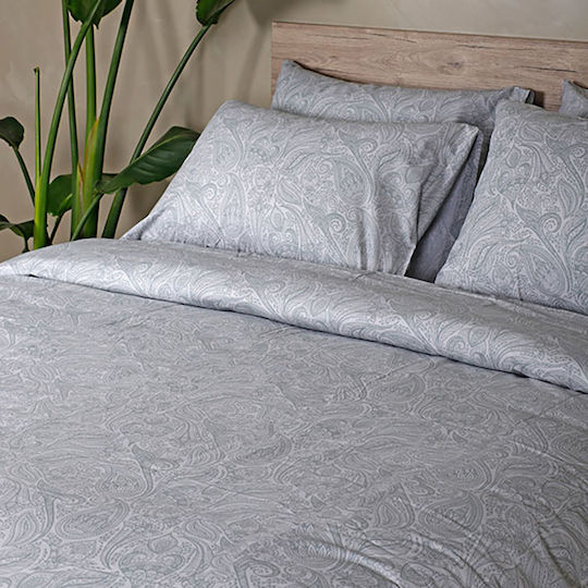 Sunshine Duvet Cover Cotton Single 170x250 Cotton Feelings 2040 Grey