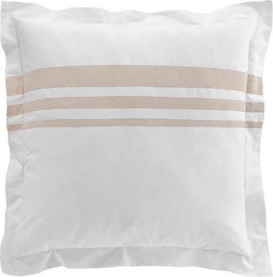 Douceur d'Intérieur Duvet Cover Set Queen with 2 Pillowcases 220x240 Margaux White