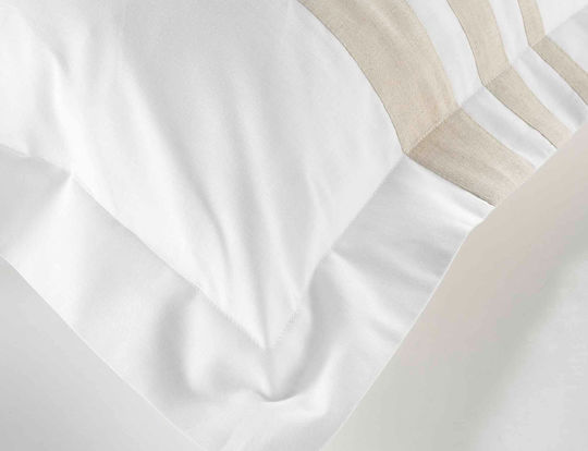 Douceur d'Intérieur Duvet Cover Set Queen with 2 Pillowcases 220x240 Margaux White