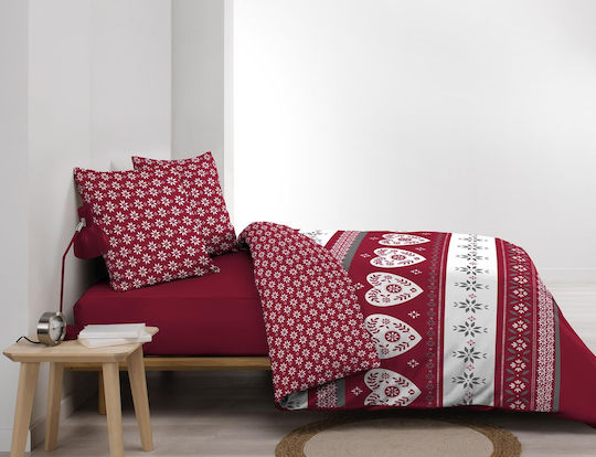 Douceur d'Intérieur Elektrische Gitarren Großes Doppelbett 220x240 Alpage Burgundisch