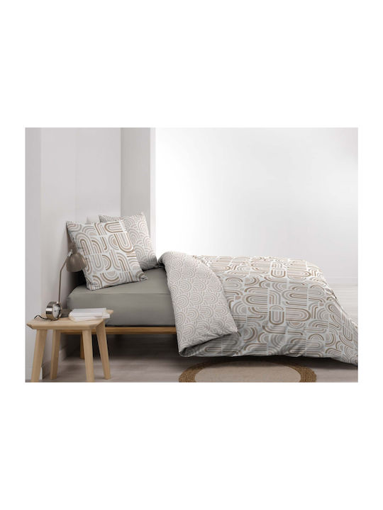 Douceur d'Intérieur Duvet Cover Set Queen with 2 Pillowcases 220x240 Pandoris Beige