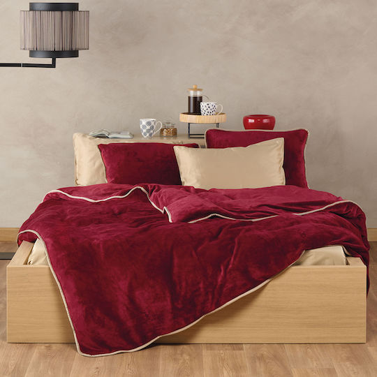 Kentia Duvet Cover Single 160x240 Ivanna 05 Bordeaux