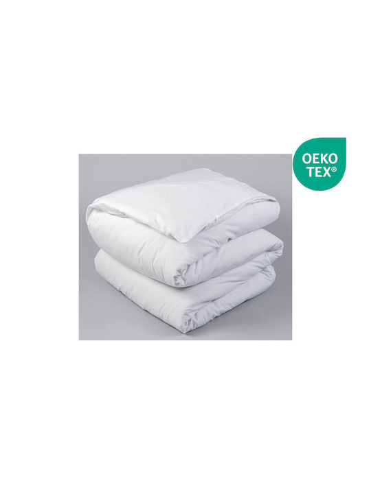 Easy Home Husă de Pilotă Bumbac Single 160x220 Alb