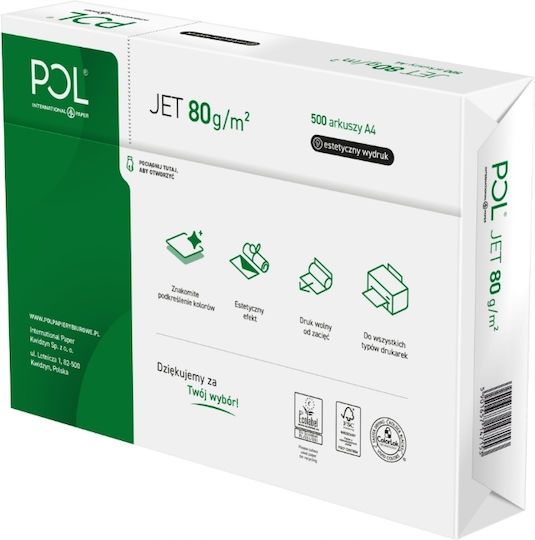 Poljet A4 Copy Paper 80g Carton