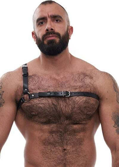 Mister B Ανδρικό Harness Μαύρο