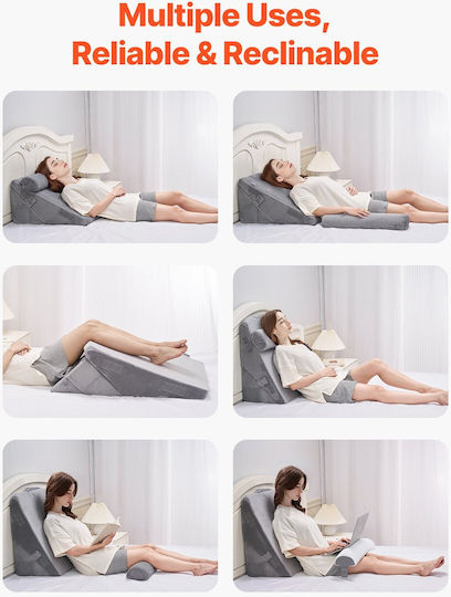 Vevor Μαξιλάρι Σφήνα με Memory Foam 30cm σε Γκρι χρώμα XXZKDJXXZ3JTPE38X001V0