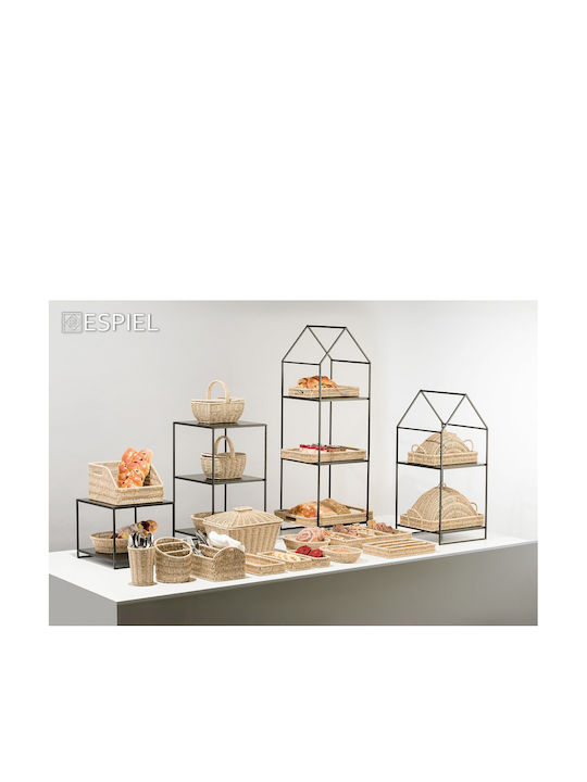 Espiel Wicker Rectangular Decorative Tray 29x19x14cm