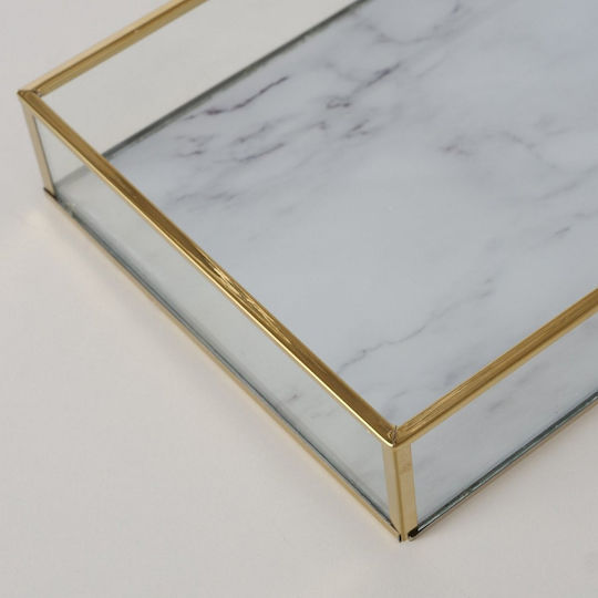 MSA Διακοσμητικός Δίσκος Marmor Rechteckig 32x12cm 2Stück