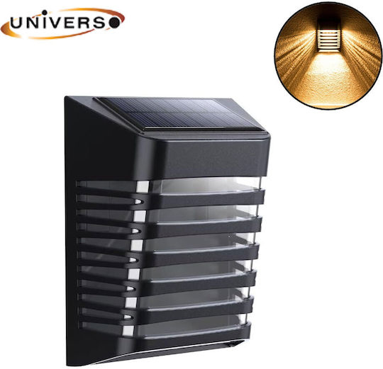 Universo Illuminazione Wall Mounted Solar Light 0.3W 40lm Warm White 3000K with Photocell IP54 9cmx12cmx5.3cmcm