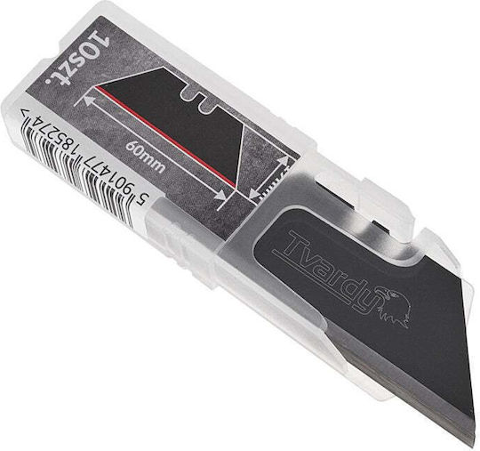 Set Trapezoidal Blades Cutters 60 X 19 X 0.6 Mm Sk2h 10 Pieces Tvardy T00086