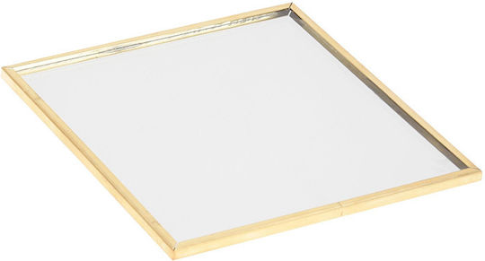 JK Home Decoration Декоративен Таван Метал Кръгъл с огледало 10x10см 2бр