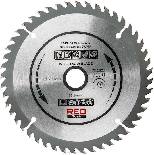 Kreissäge 2400 W 5200 U/min Rot Technic Rtpz0129